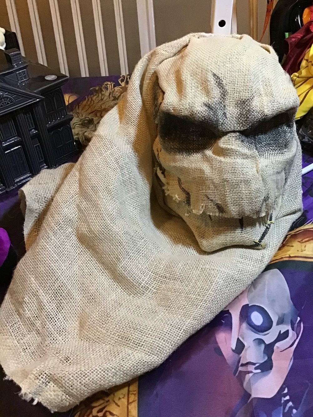 Spirit halloween evil scary scarecrow adult mask